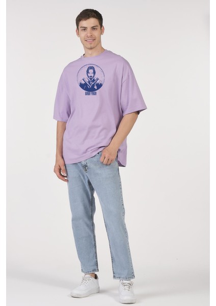 Oversize T-Shirt Baba Yaga Lila