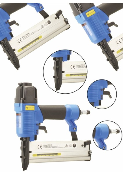 Rongpeng Profesyonel Göstergeli Havalı Çivi Çakma ve Zımba Çakma Makinesi 120 Kapastesi fiyatları