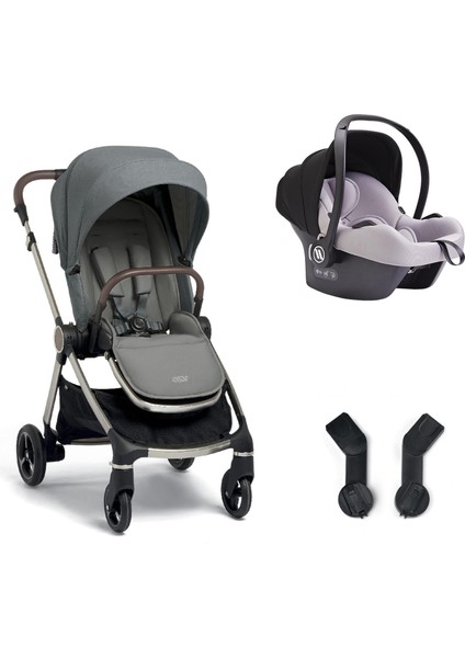 Mamas Papas Strada Cosmo Travel Sistem Bebek Arabası Grey Melange