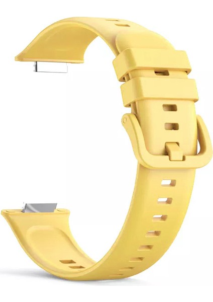 Huawei Watch Fit 2 Uyumlu Spor Jel Silikon Kordon Sarı fiyatları