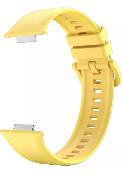 Huawei Watch Fit 2 Uyumlu Spor Jel Silikon Kordon Sarı modelleri