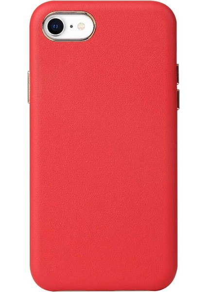 Apple iPhone 8 Kılıf Zore Eyzi Kadife Iç Yüzey Suni Deri Kılıf