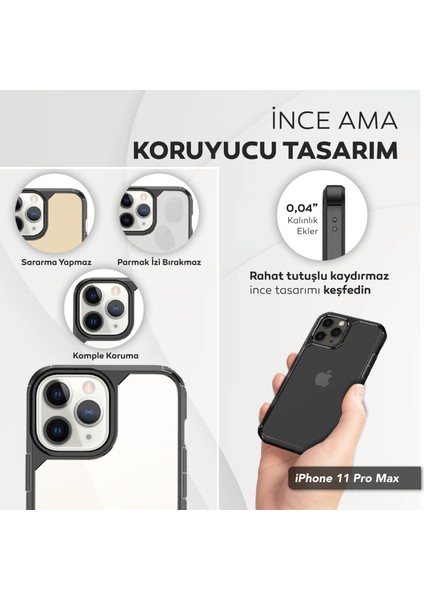 iPhone 11 Pro Max 6.7 Inç Için Tasarlanan 1 Paket Temperli Cam Ekran Koruyucu + 1 Paket Kamera Lens Koruyucu (Askeri Sınıf Koruma) Darbeye Dayanıklı Ultra-Ince Defender Kılıf fiyatları