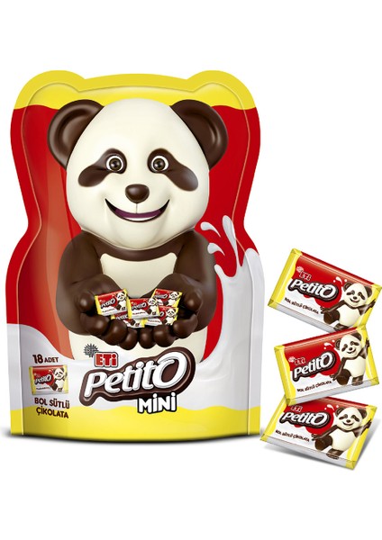 Petito Mini Bol Sütlü Çikolata 72 g x 3 Adet
