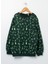 Baskılı Sweatshirt Bisiklet Yaka 1