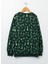 Baskılı Sweatshirt Bisiklet Yaka 2