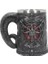 Pentagram Boynuz Bira Kupa Paslanmaz Çelik ve reçine 3D Tankard Kahve Bira Kupa Drinkware Cup Mystic Wicca Fan Hediye | Kupalar (Siyah) (Yurt Dışından) 3