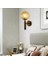 Kapalı Duvar Lambası, Yaratıcı Modern Minimalist Tarzı, 6102 Çizgiler ve Amper; Amber Cam Abajur 4