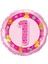 1 St 1 Yaşım One Derful Birthday Folyo Balon 45 cm Pembe Renk 1