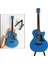 Ev Ofisi Masaüstü Dollhouse Dekoru Için Stant ve Kasa ile Ahşap Gitar (Yurt Dışından) 4