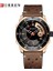 Izle Erkek Işletme Lüks Marka Kuvars Erkekler Saatler Chronograph Su Geçirmez Çok Fonksiyonlu Spor Izle Erkekler Için | Kuvars Saatler (Kahverengi) 1