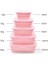 Bento Box Öğle Yemeği Kutusu Silikon Katlanır Gıda Konteyner Yeşil 350/500/800/1200 ml 4 Parça Set 2