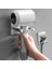 Saç Kurutma Makinesi Depolama Tutucu Banyo Duvar Montaj Fiş Kanca Alüminyum Tutucu Banyo Organizatör | Banyo Rafları 2