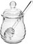 1 Adet 250 ml Cam Bal Pot Temizle Reçel Kavanoz Kepçe ve Kapak Güç Şeker Sızdırmazlık Tankı ile Ev Mutfak Organizatör ile Set | Şeker ve krema Tencere(Yurt Dışından) 1