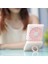 Taşınabilir Mini Fan 2 1 Mini El Fan Fold Vanity Makyaj Aynası Pocket Fan | Banyo Aynaları 3