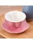 1 Takım Seramik Kupası ve Daire Eşsiz Teacup ve Dish Set Kahve Fincanı ve Plaka Home Hotel Için Yaratıcı Sofra | Kupa ve tabaklar 4
