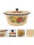 1 Adet Vintage Antika El Yıkama Havzası Tureen Pot ile Kapak Retro Emaye Bowl | Kaseler 1