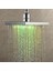 LED Duş Başlığı Banyo Aksesuarları Renkli Kafaları Douche Yağış Seti Kare Üst Duş Işık Ev Geliştirme Lambası | Duş Başlıkları 4