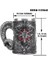 Pentagram Boynuz Kadeh Şarap Cam Gotik Wicca Pagan Mistik Tankard Kahve Bira Kupalar Mistik Wicca Fan Hediye | Şarap Kadehleri 3