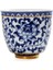 Çin Jingdezhen Mavi ve Beyaz Porselen Çay Bardağı Küçük Çay Kase Seramik Çay Fincanı Kahve Bira Şarap Kupa | Teacups 1