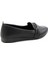 Siyah Kadın Loafer Ayakkabı K01214032509 4