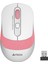 FG10 Nano Alıcı Kablosuz Optik 2000DPI Enerji Korumalı Mouse - Beyaz/Pembe 1