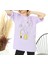 Topuzlu Kadın Baskılı Oversize Tshirt 1