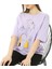 Topuzlu Kadın Baskılı Oversize Tshirt 3