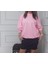 Sıfır Yaka Pembe Sweat 1