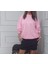 Sıfır Yaka Pembe Sweat 4