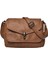 Vintage Stil Kadınlar Yumuşak Pu Flip Omuz Çantası Casual Crossbody Çanta Satchel (Yurt Dışından) 1