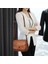 Vintage Stil Kadınlar Yumuşak Pu Flip Omuz Çantası Casual Crossbody Çanta Satchel (Yurt Dışından) 2