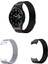 Samsung Galaxy Watch 4 40 mm / 44 mm Için Mıknatıslı Metal Kordon Kayış - KY37 2