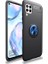 Samsung Galaxy A12 Kılıf Yüzüklü Manyetik Ravel Silikon 1