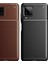 Samsung Galaxy A12 Kılıf Karbon Desenli Lux Negro Silikon 4