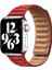 Apple Watch 8 45 mm Uyumlu Baklalı Model Deri Kayış Mıknatıslı Kordon 1
