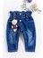 Oyuncak Ayıcıklı Kız Bebek Kot Pantolon Denim Pantolon 2
