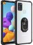 Samsung Galaxy A21S Kılıf Silikon Kenarlı Yüzüklü Manyetik Mola Kapak 1