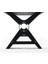 Doğal Ağaç Masif Kütük Masa ( Metal Ayak ) 60CM x 90CM + 1 Bank Bench 4