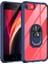 Apple iPhone 8 Kılıf Silikon Kenarlı Renkli Yüzüklü Manyetik Mola Kapak 1