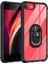 Apple iPhone 8 Kılıf Silikon Kenarlı Renkli Yüzüklü Manyetik Mola Kapak 1