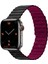 Apple Watch 8 45 mm Uyumlu Magnetik Silikon Kordon Çift Renkli Mıknatıslı Premium Kayış 1