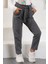 Zepkids Kız Çocuk Kuşaklı Kaz Ayağı Desenli Pantolon