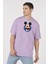 Oversize T-Shirt Micky Mouse Lila 2