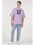 Oversize T-Shirt Micky Mouse Lila 3