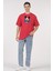 Oversize T-Shirt Micky Mouse Kırmızı 3