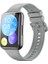 Huawei Watch Fit 2 Uyumlu Spor Jel Silikon Kordon Gri 1