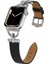 Apple Watch 8 41 mm Uyumlu Deri Kordon Metal Bağlantılı Şık Tasarım Kayış 2