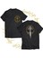 Lotr Narsil Çift Baskılı %100 Pamuk Siyah Büyük Beden T-Shirt 1