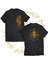 Lotr Rohan Çift Baskılı %100 Pamuk Siyah Büyük Beden T-Shirt 1